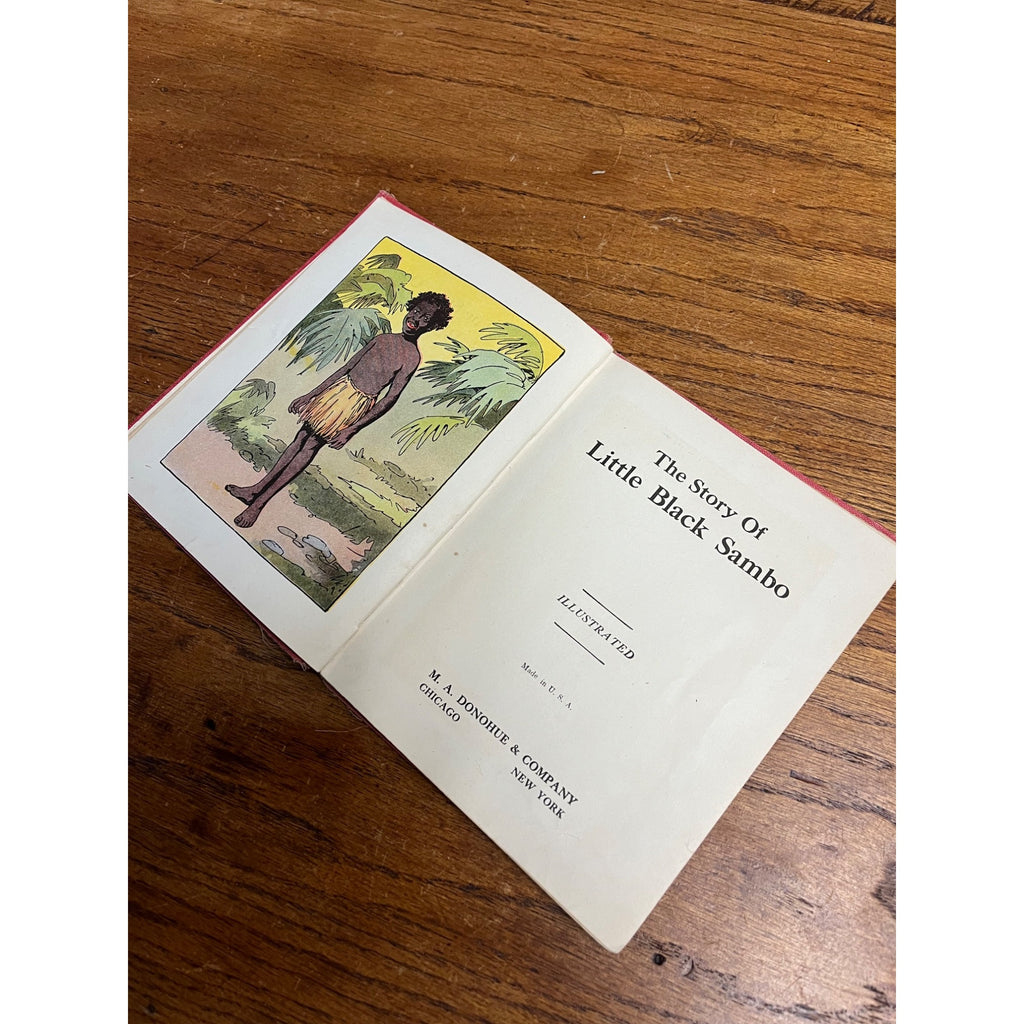 Antique 1919 Little Black Sambo Book by Helen Bannerman MA Donohue & Company
