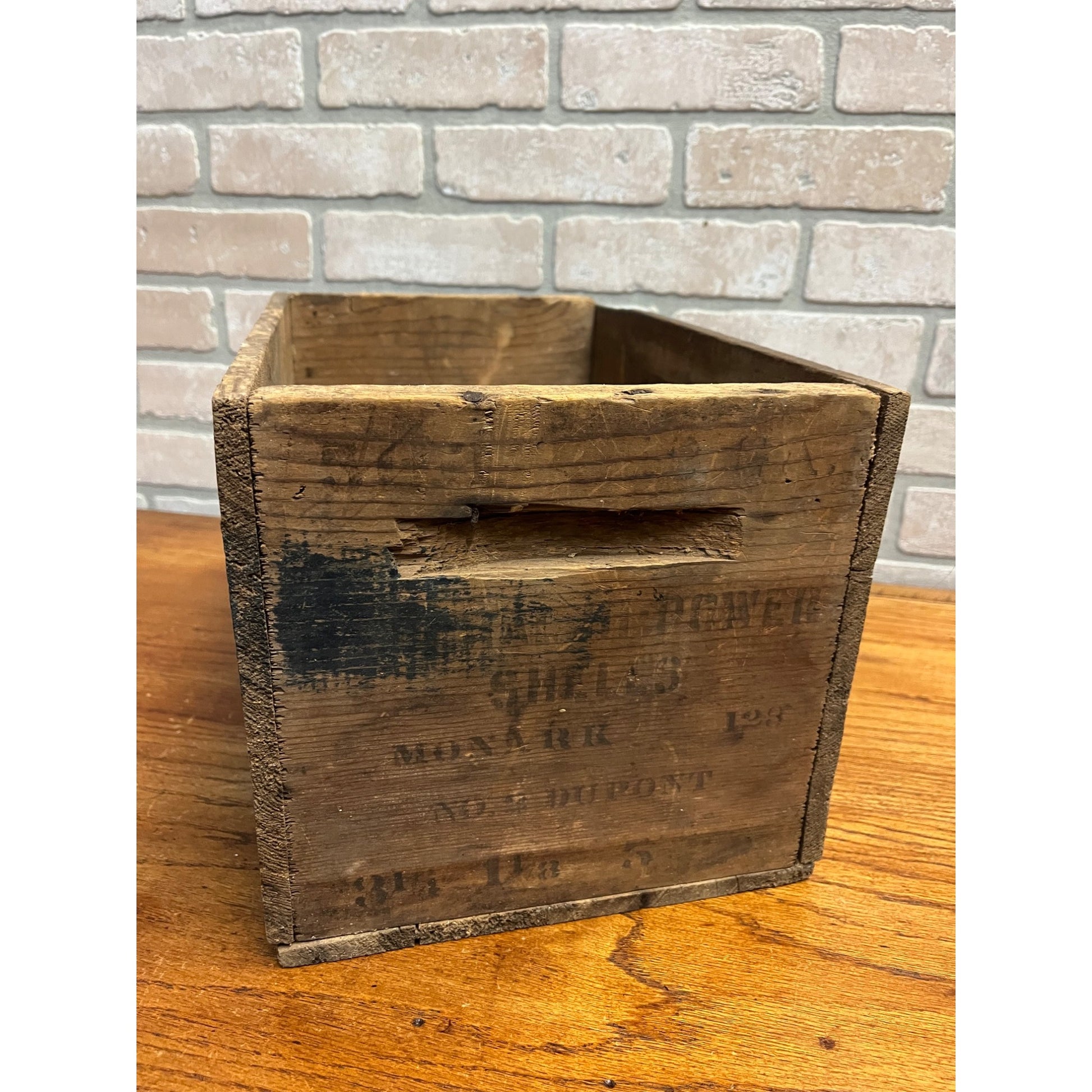 Antique Vintage Hi-Power Small Arms Federal Cartridge Co. Wooden Box Paper Shot
