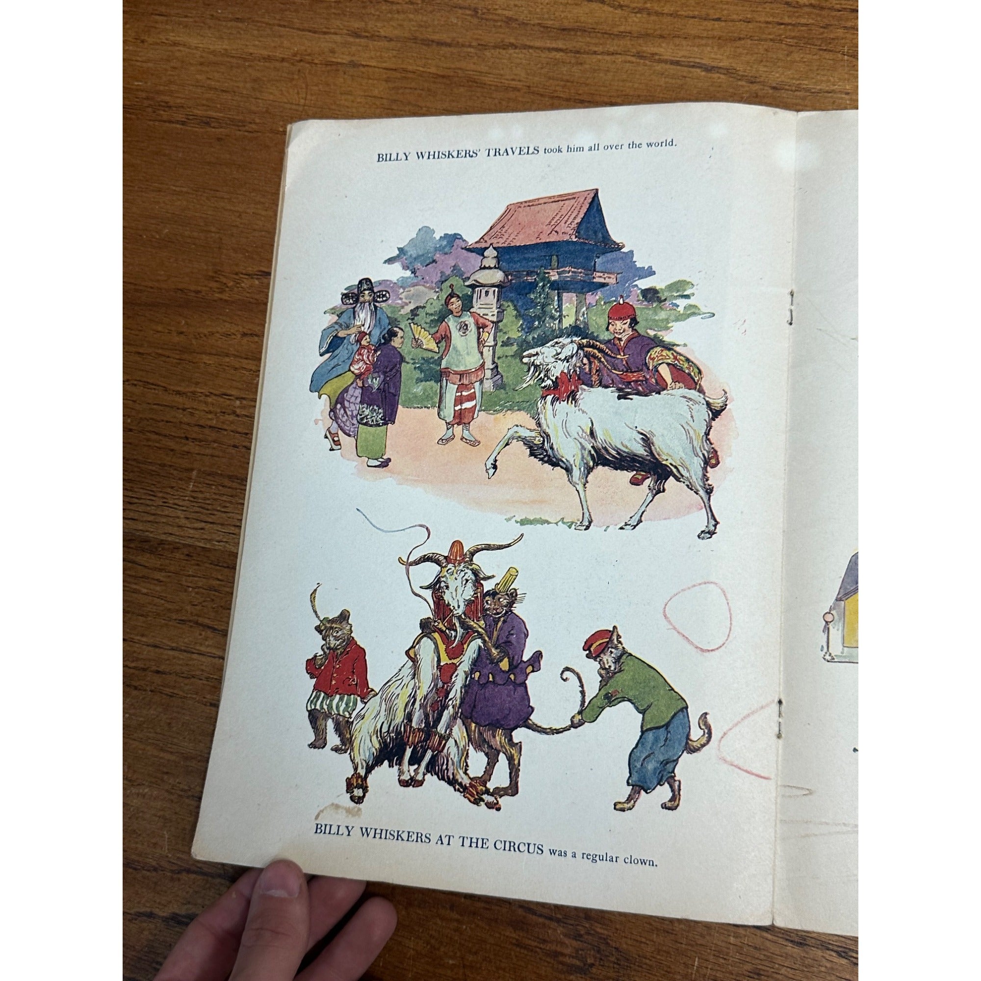 Vintage 1919 Billy Whiskers Painting And Drawing Book #250 Saalfield Publishing