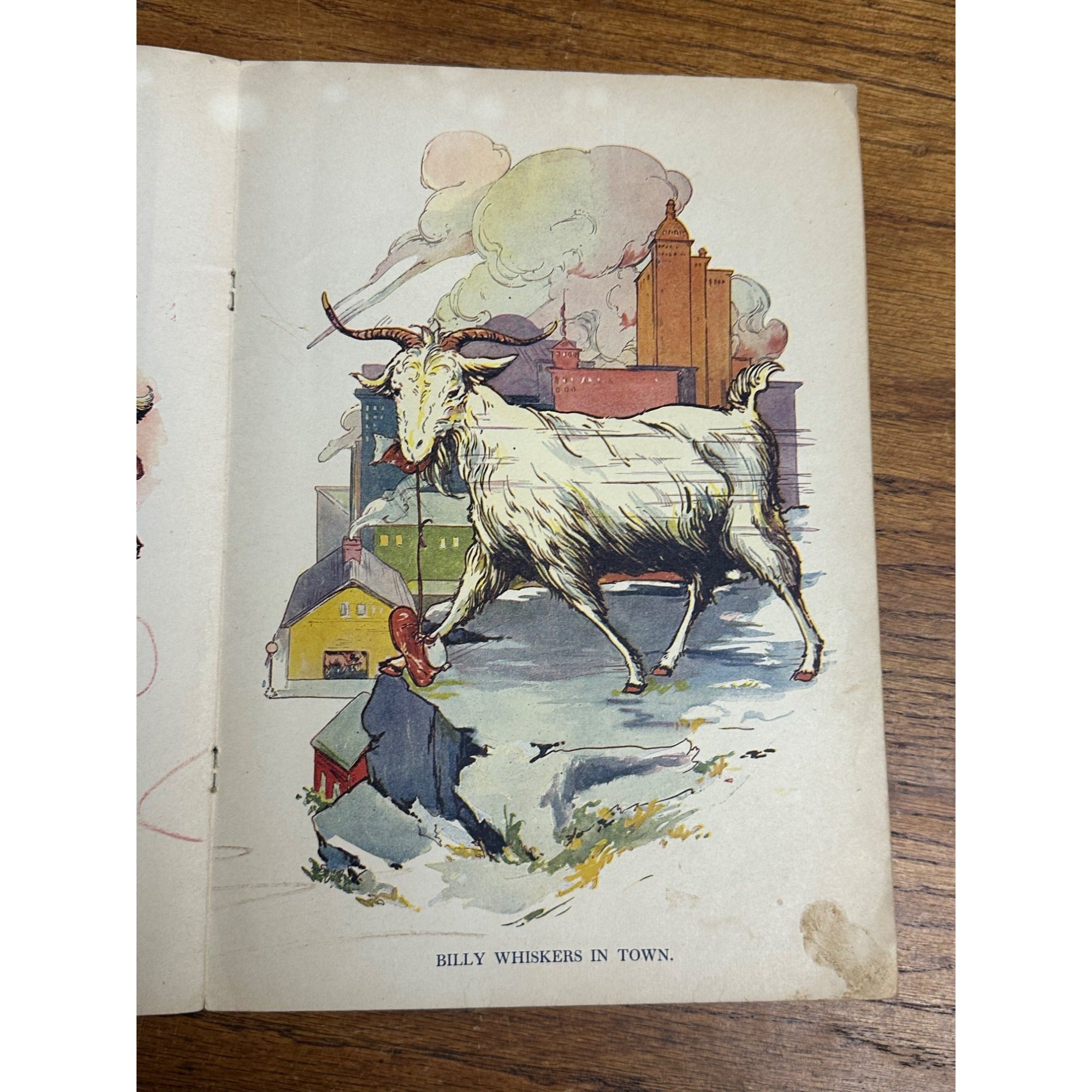 Vintage 1919 Billy Whiskers Painting And Drawing Book #250 Saalfield Publishing