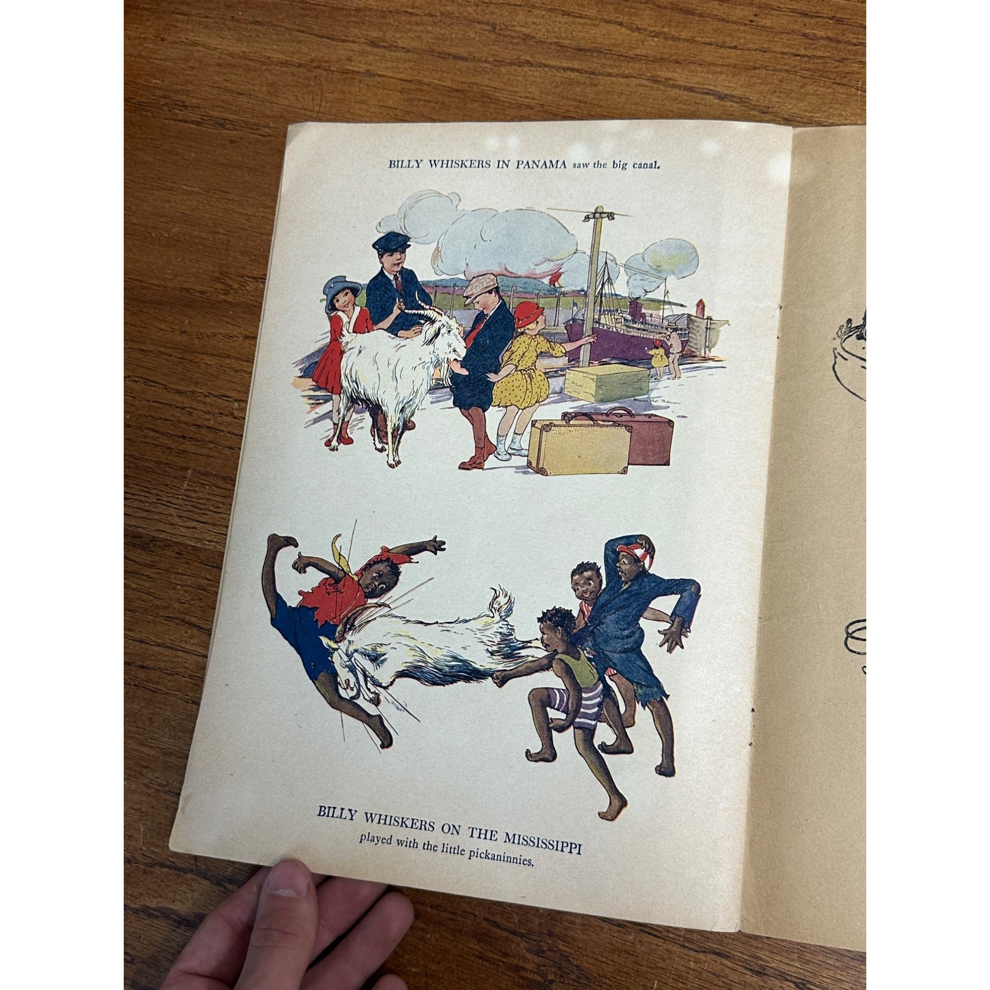 Vintage 1919 Billy Whiskers Painting And Drawing Book #250 Saalfield Publishing