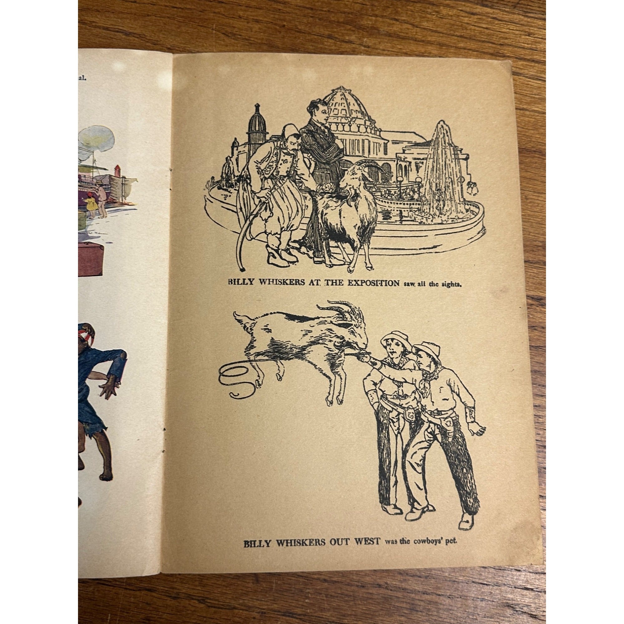 Vintage 1919 Billy Whiskers Painting And Drawing Book #250 Saalfield Publishing