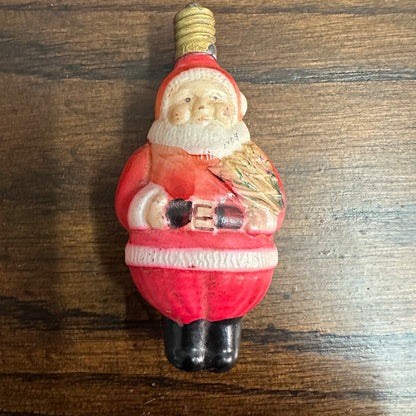 Vintage Santa Claus Figural Christmas Light Bulb Nonworking