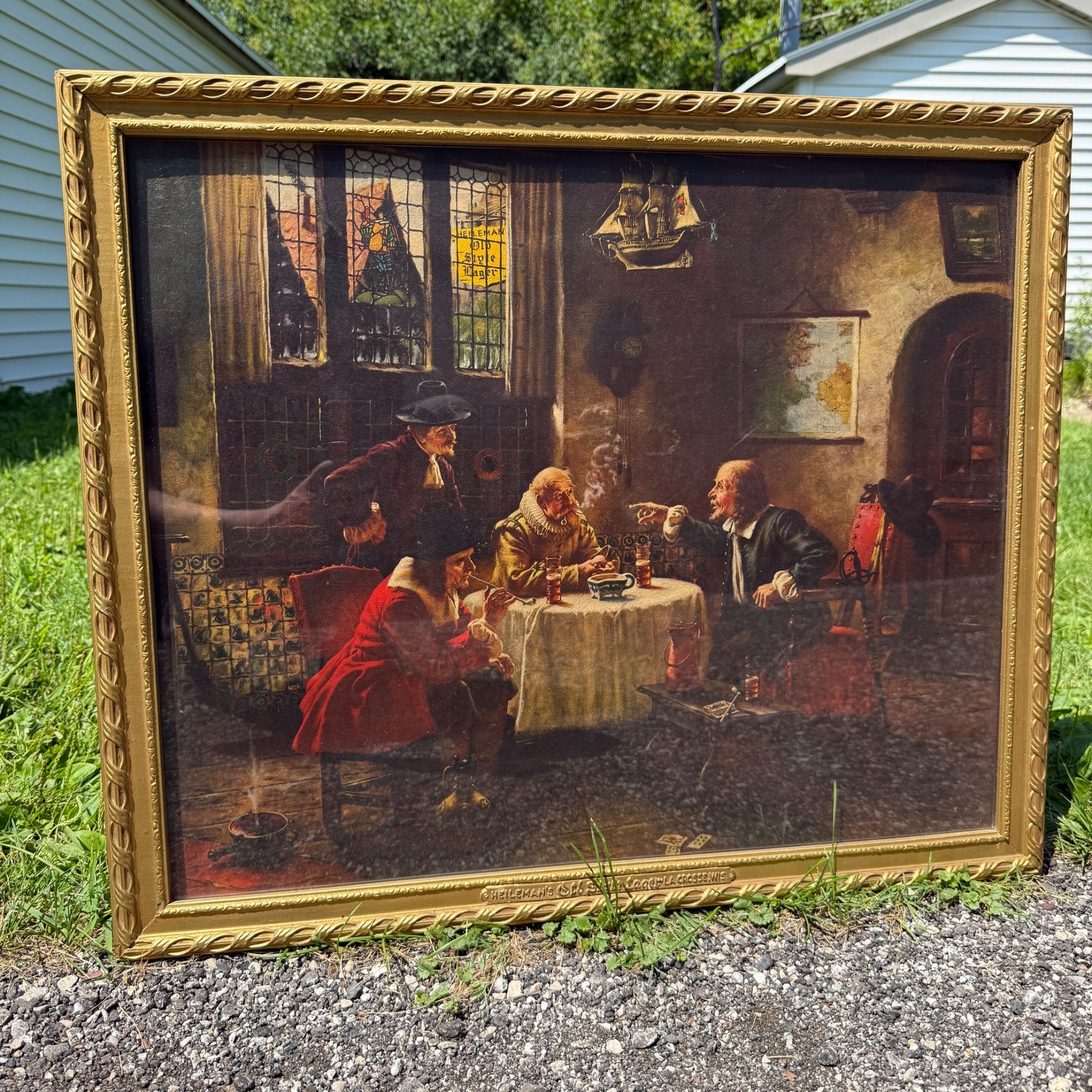 Heileman's Old Style Lager La Crosse Wisconsin Vintage Framed Beer Print