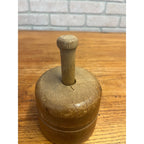 Antique Primitive 19th c. Hand Carved Full Swan Butter Mold Stamp Press Farmhouse