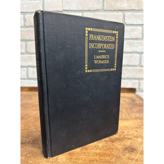 RARE Vintage Frankenstein Incorporated (1931) Hardcover Wormser Halloween