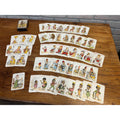 Antique 1890s Antique Spin & Old Maid Playing Card Game Deck Victorian De La Rue
