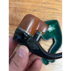 Vintage Irving's Wizard Upside Down Pipe RARE UNIQUE Smoking Pipe Sterling Antique