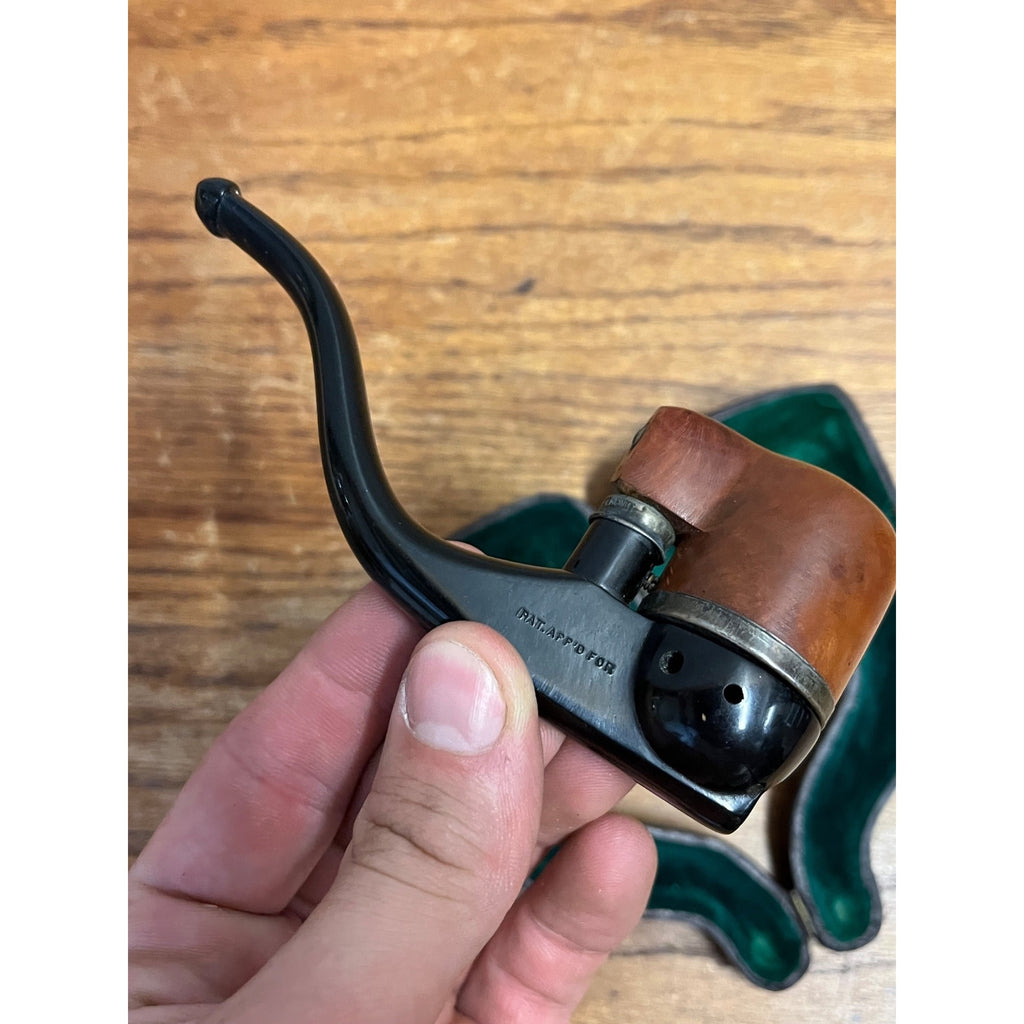 Vintage Irving's Wizard Upside Down Pipe RARE UNIQUE Smoking Pipe Sterling Antique