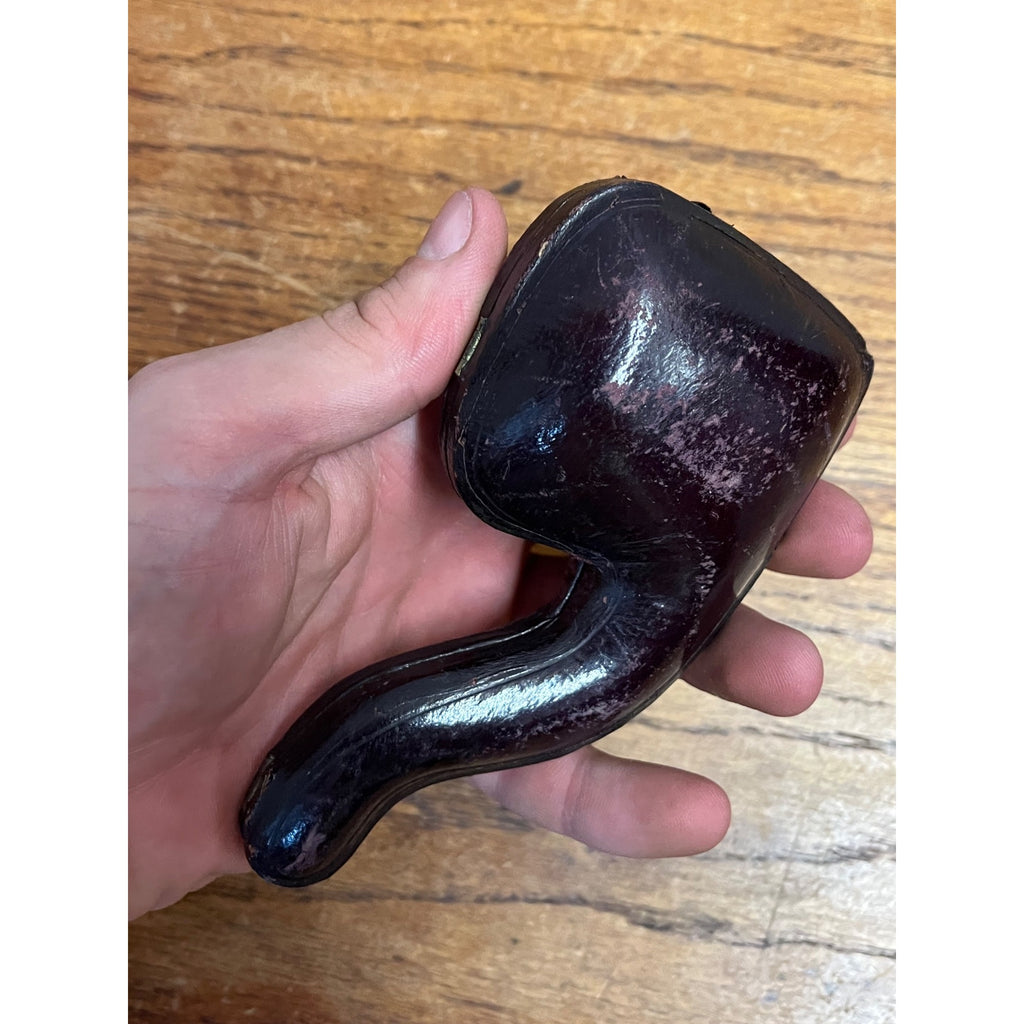 Vintage Irving's Wizard Upside Down Pipe RARE UNIQUE Smoking Pipe Sterling Antique