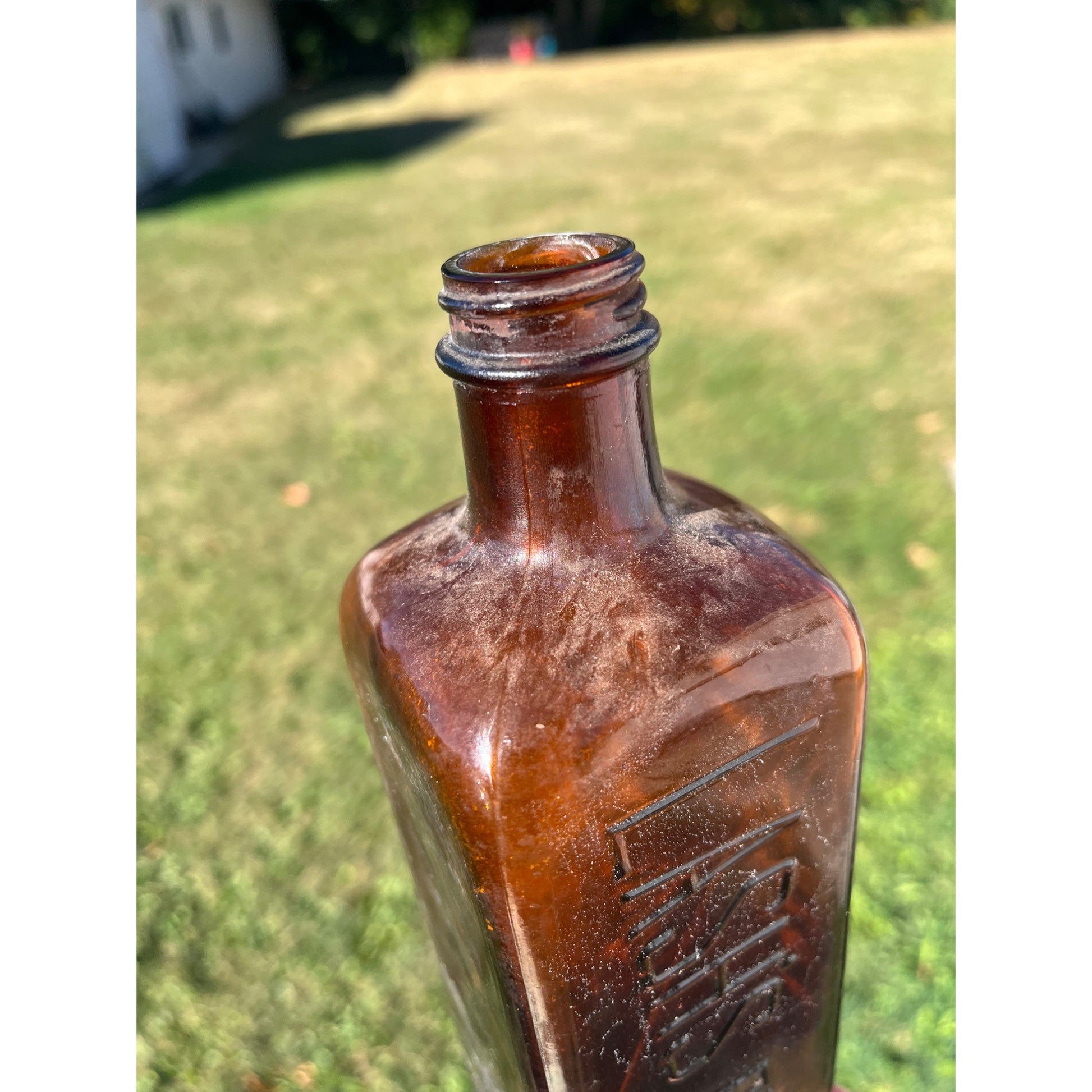 Antique Vintage Medicine Bottle Lash’s Kidney And Liver Bitters - Amber Embossed