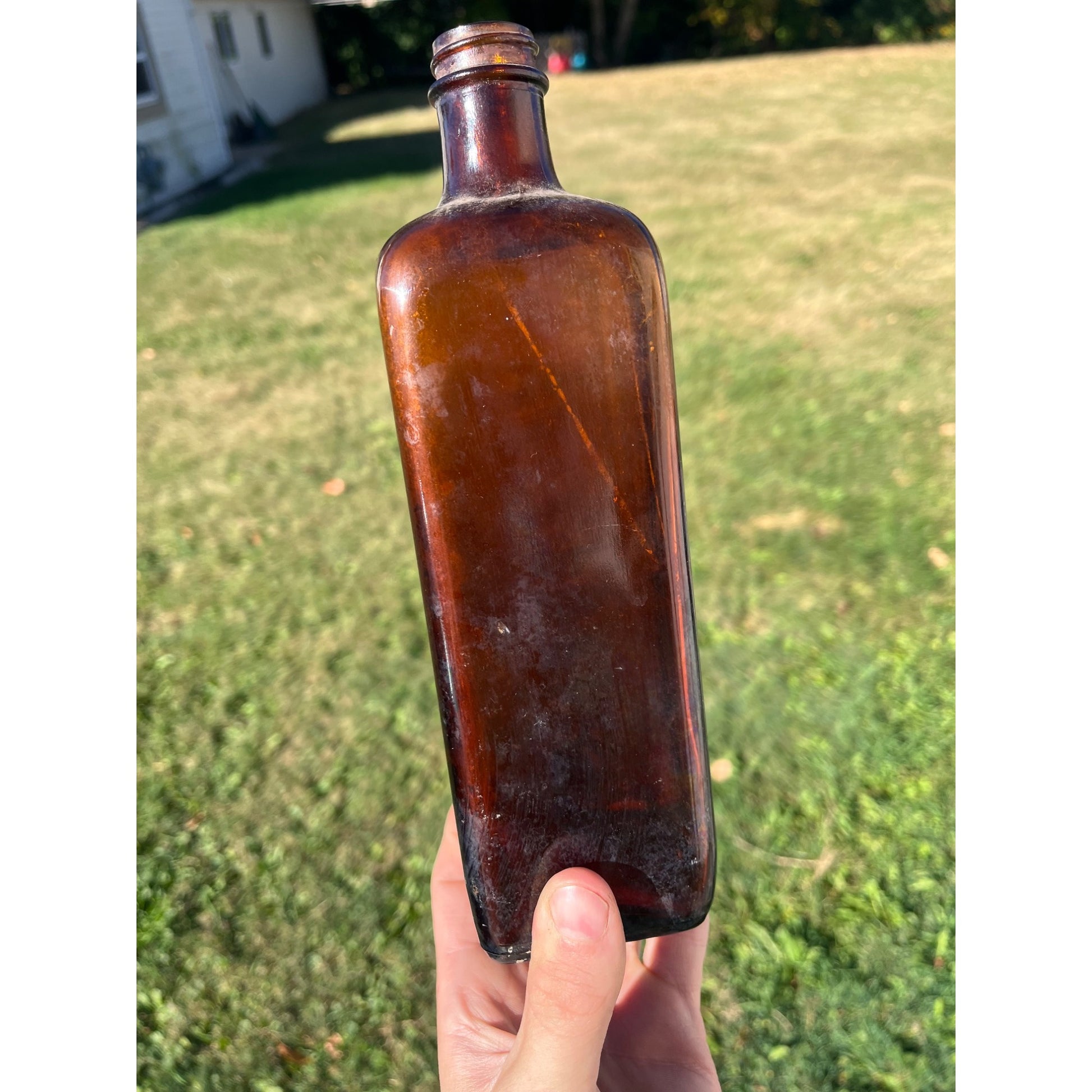 Antique Vintage Medicine Bottle Lash’s Kidney And Liver Bitters - Amber Embossed
