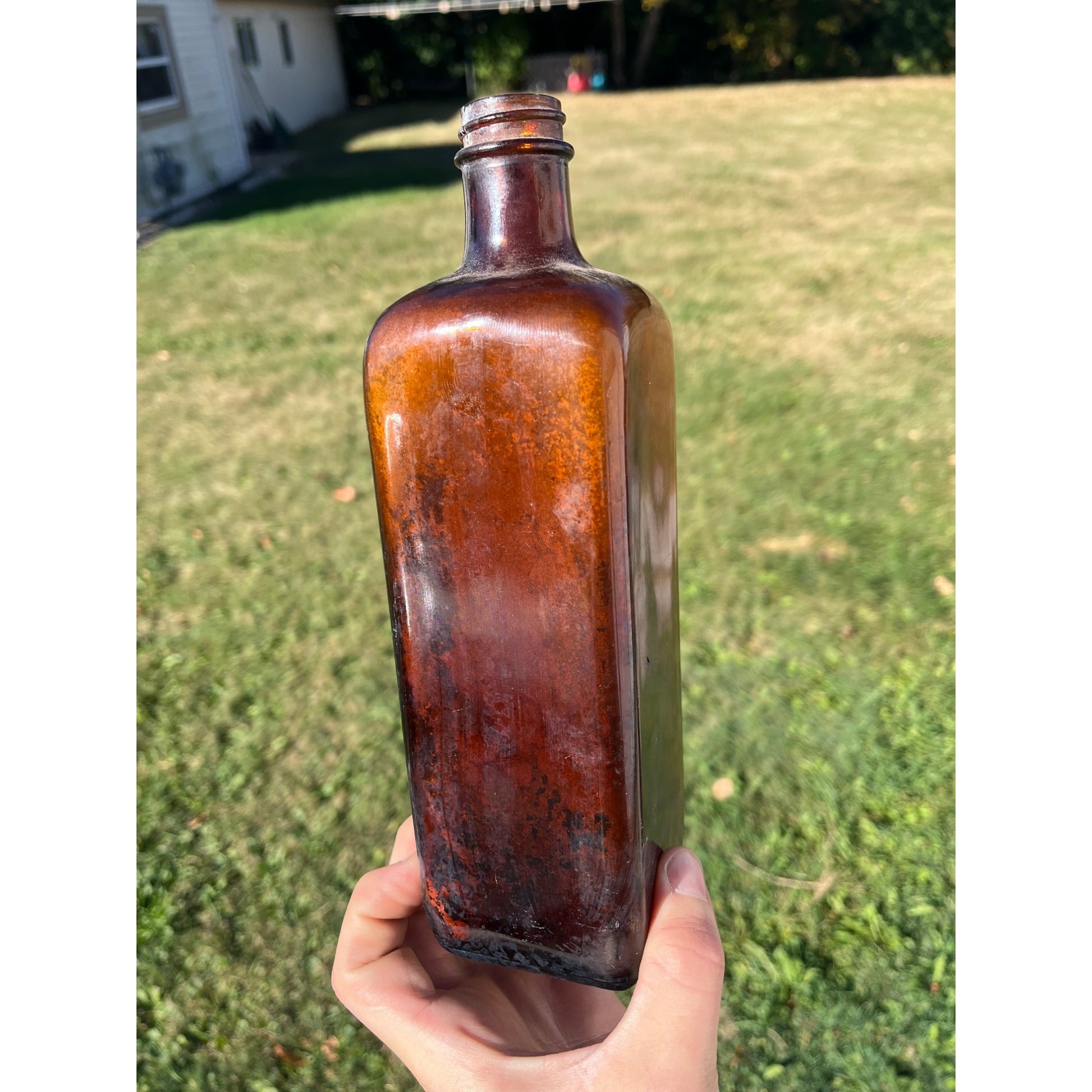 Antique Vintage Medicine Bottle Lash’s Kidney And Liver Bitters - Amber Embossed