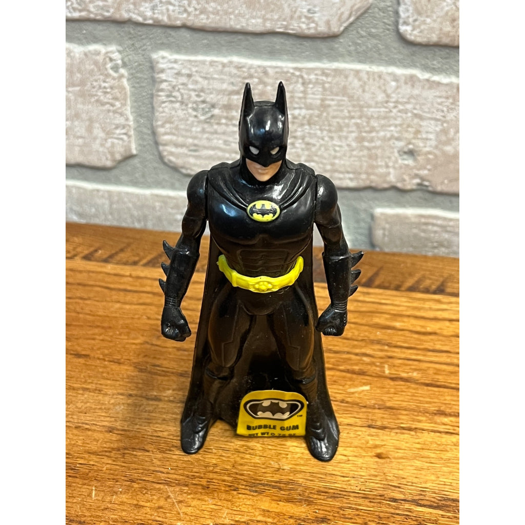 Vintage 1991 Topps THE BATMAN Bubble Gum Container 5.5" Candy Full Figure SEALED