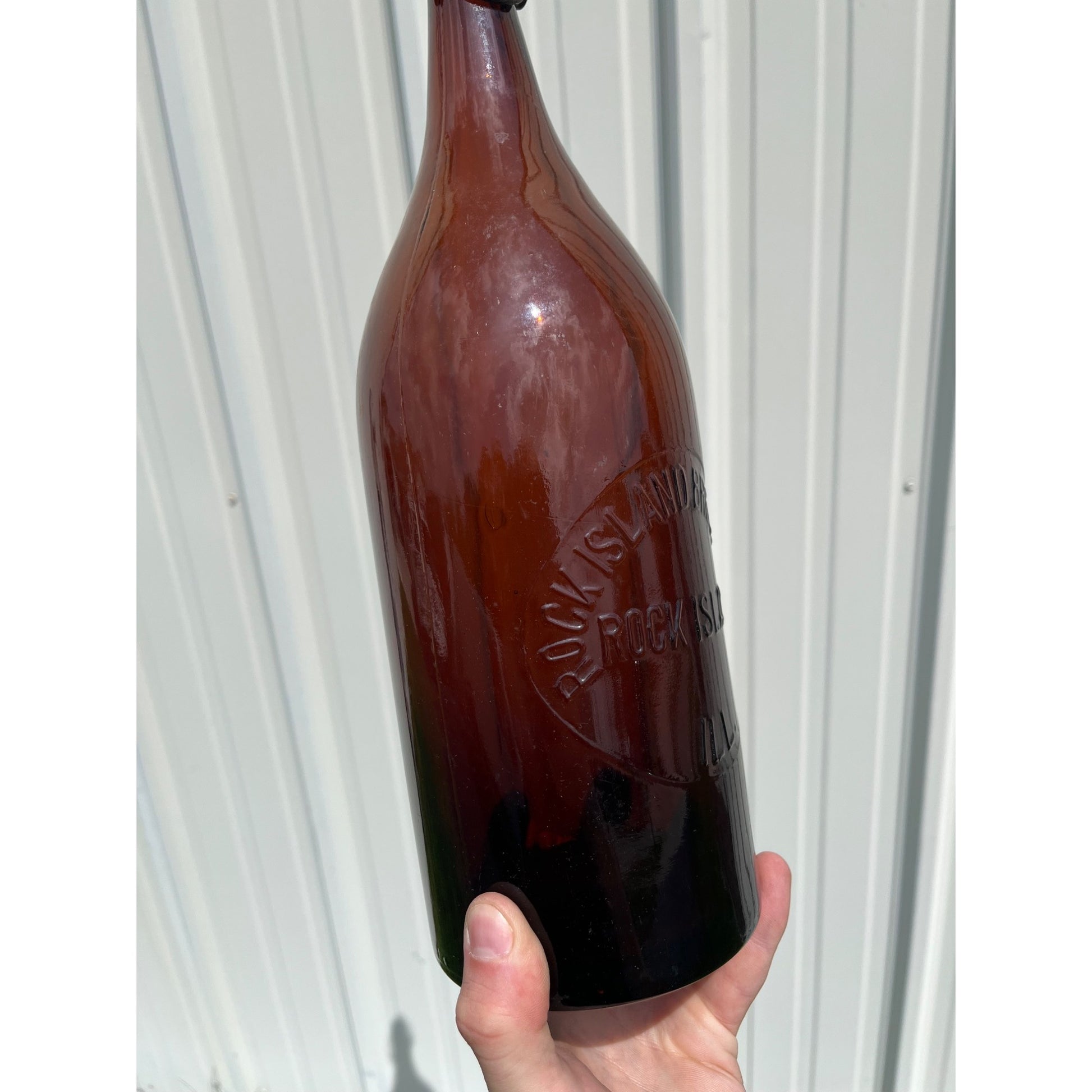 Pre Pro Rock Island Brewing Co Rock Island Illinois Half Gallon Beer Bottle