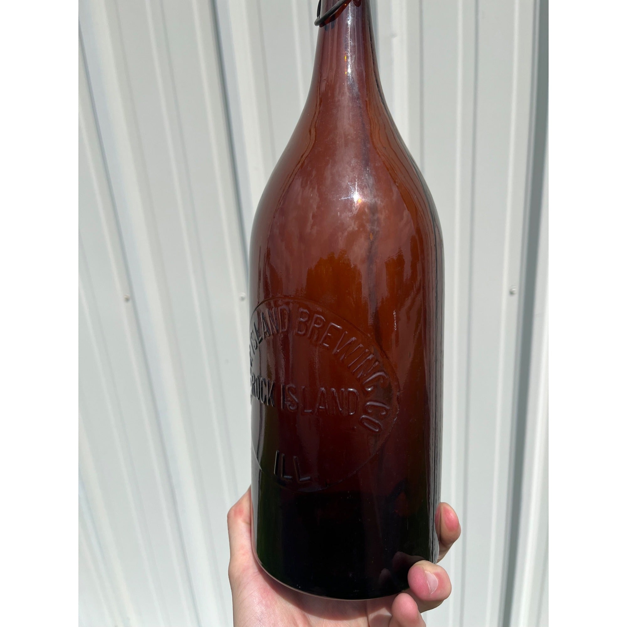 Pre Pro Rock Island Brewing Co Rock Island Illinois Half Gallon Beer Bottle