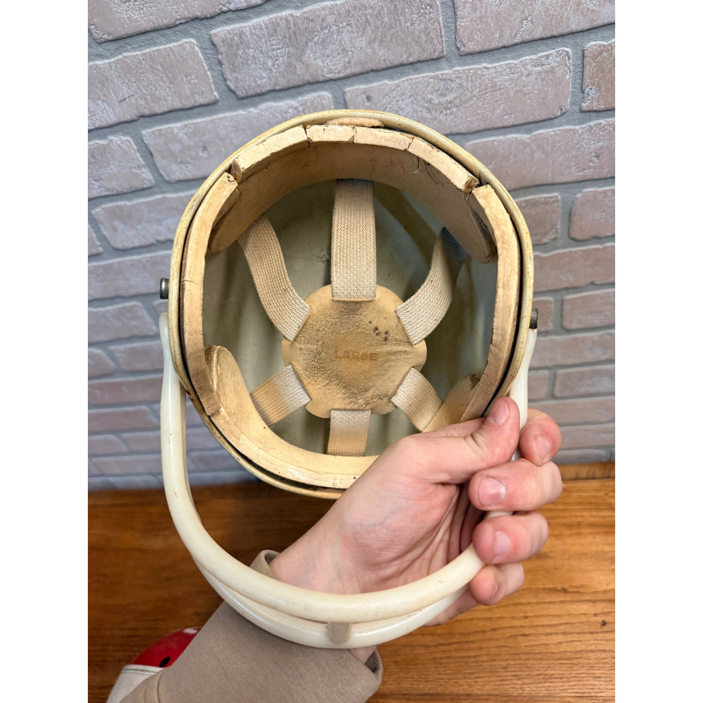 Vintage 1960s High School Football Helmets Old School Hutch Red/White