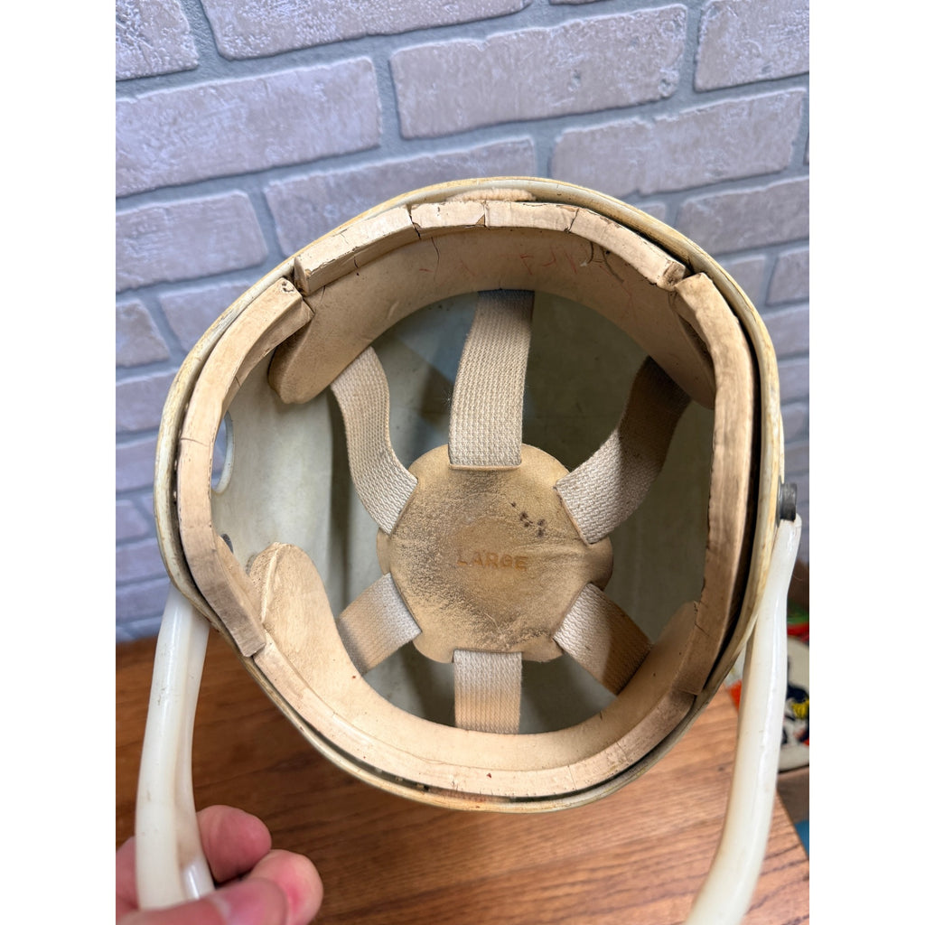 Vintage 1960s High School Football Helmets Old School Hutch Red/White