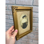 Antique Victorian Ornate Gold Wooden Picture Photo Frame 7.25" x 9.25"