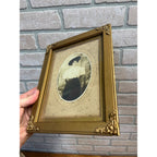 Antique Victorian Ornate Gold Wooden Picture Photo Frame 7.25" x 9.25"