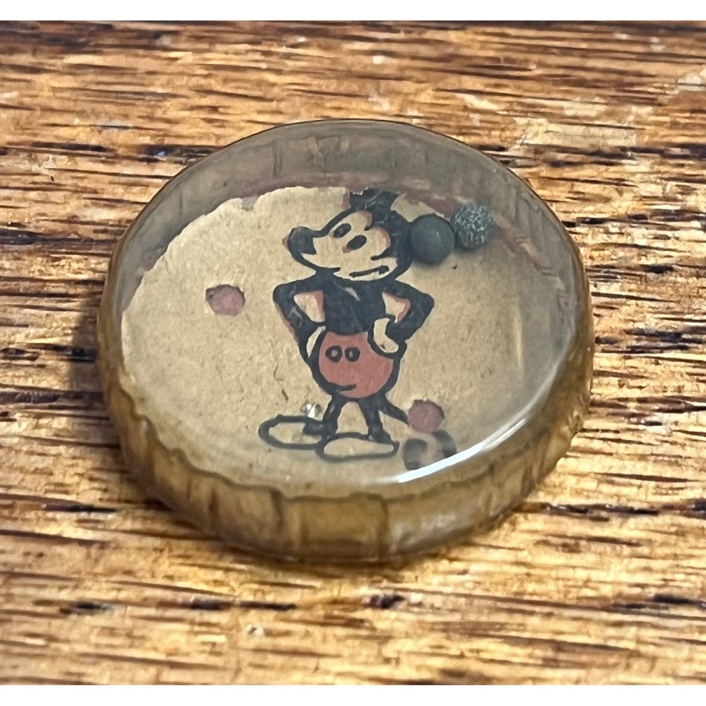 RARE Vintage Mickey Mouse Disney Celluloid Dexterity Game Puzzle 7/8" Early