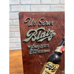 Vintage 1940s Blatz Milwaukee Beer "We Do Not Serve Minors" Bar SIgn Backbar