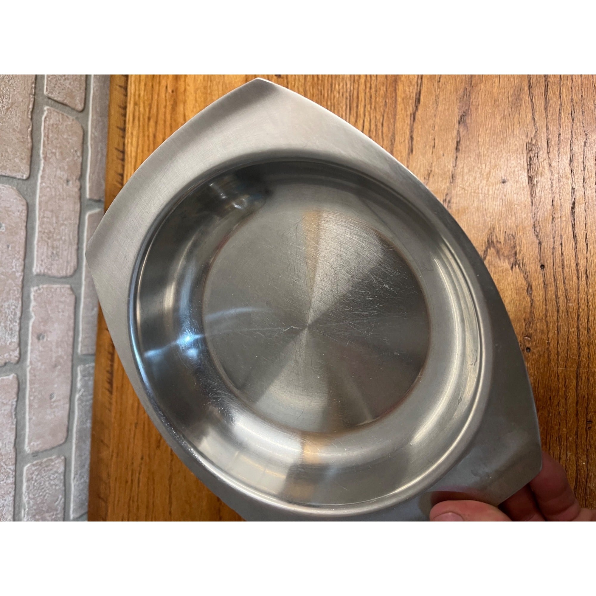Vintage 1960s MCM Stainless Old Hall Serving Bowl Dish Robert Welch 7-1/2