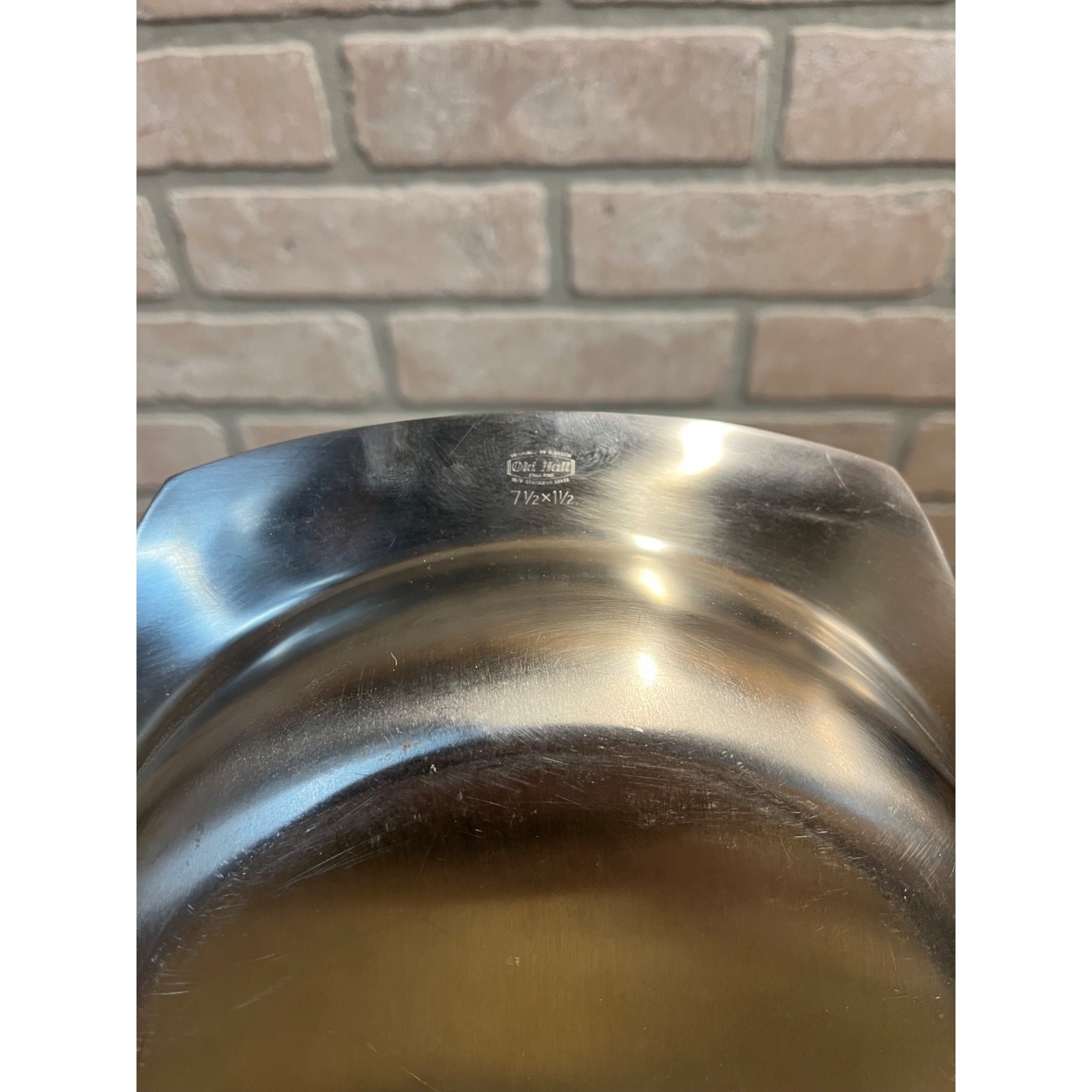 Vintage 1960s MCM Stainless Old Hall Serving Bowl Dish Robert Welch 7-1/2