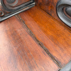 Antique French Burl Walnut Grouse Buffet Sideboard Hunter Grouse / Bird Motif