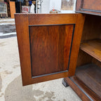 Antique French Burl Walnut Grouse Buffet Sideboard Hunter Grouse / Bird Motif