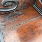 Antique French Burl Walnut Grouse Buffet Sideboard Hunter Grouse / Bird Motif