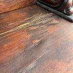 Antique French Burl Walnut Grouse Buffet Sideboard Hunter Grouse / Bird Motif