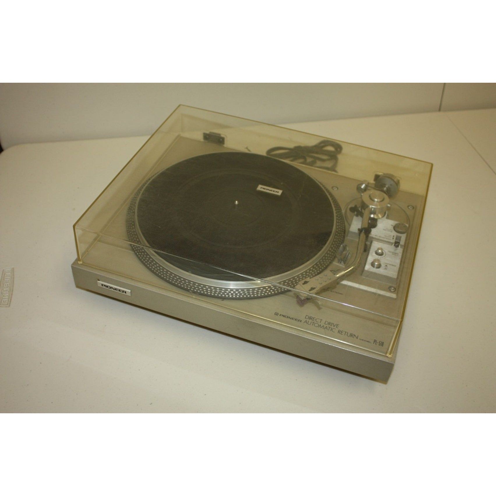 Vintage Pioneer Direct Drive Automatic Return Turntable Model PL – 518 - Works