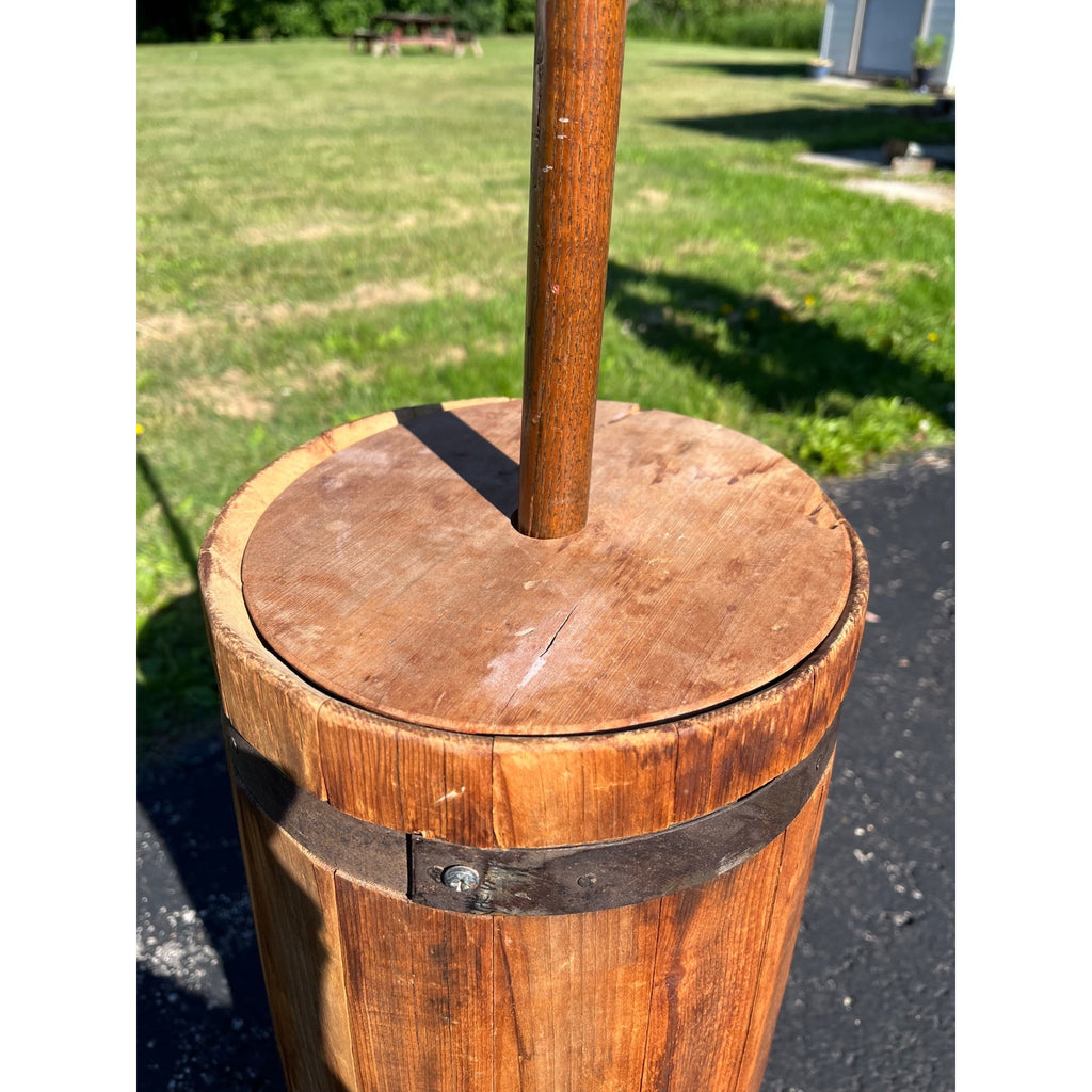 Antique Primitive Wooden Butter Churn Barrel Dash Churn Farmhouse Country Decor