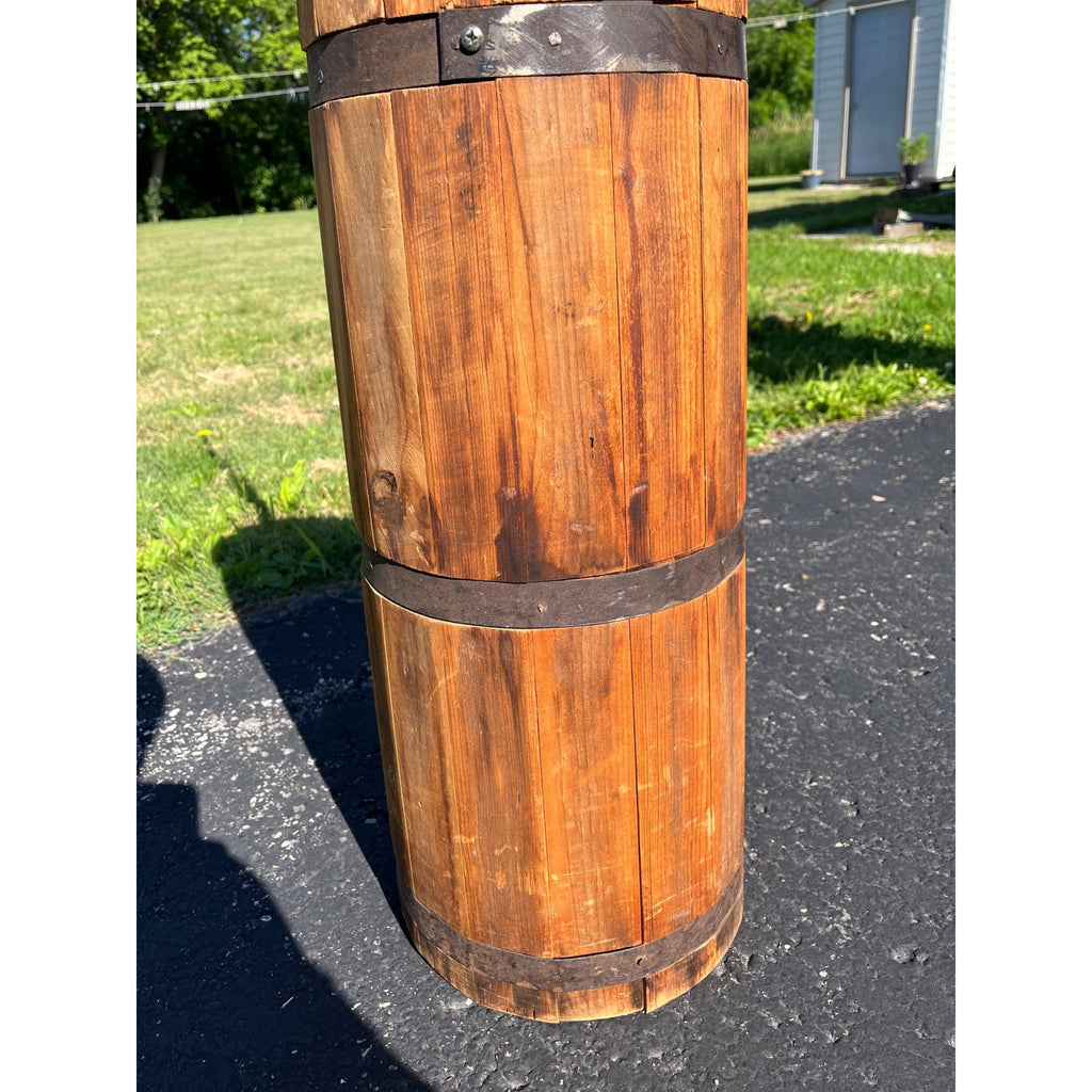 Antique Primitive Wooden Butter Churn Barrel Dash Churn Farmhouse Country Decor
