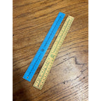 Vintage Smokey the Bear Advertising Wooden Rulers Blue "Dont Play w/ Matches"