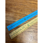 Vintage Smokey the Bear Advertising Wooden Rulers Blue "Dont Play w/ Matches"