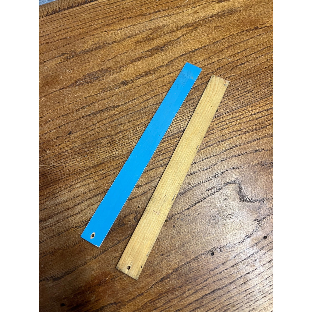 Vintage Smokey the Bear Advertising Wooden Rulers Blue "Dont Play w/ Matches"