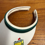 Vintage PGA Masters Golf Tournament Visor Hat Texace White and Green
