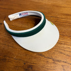Vintage PGA Masters Golf Tournament Visor Hat Texace White and Green