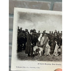 Greeley Colorado Postcard Coyote Roundup, Hunters On Horseback, Coyotes