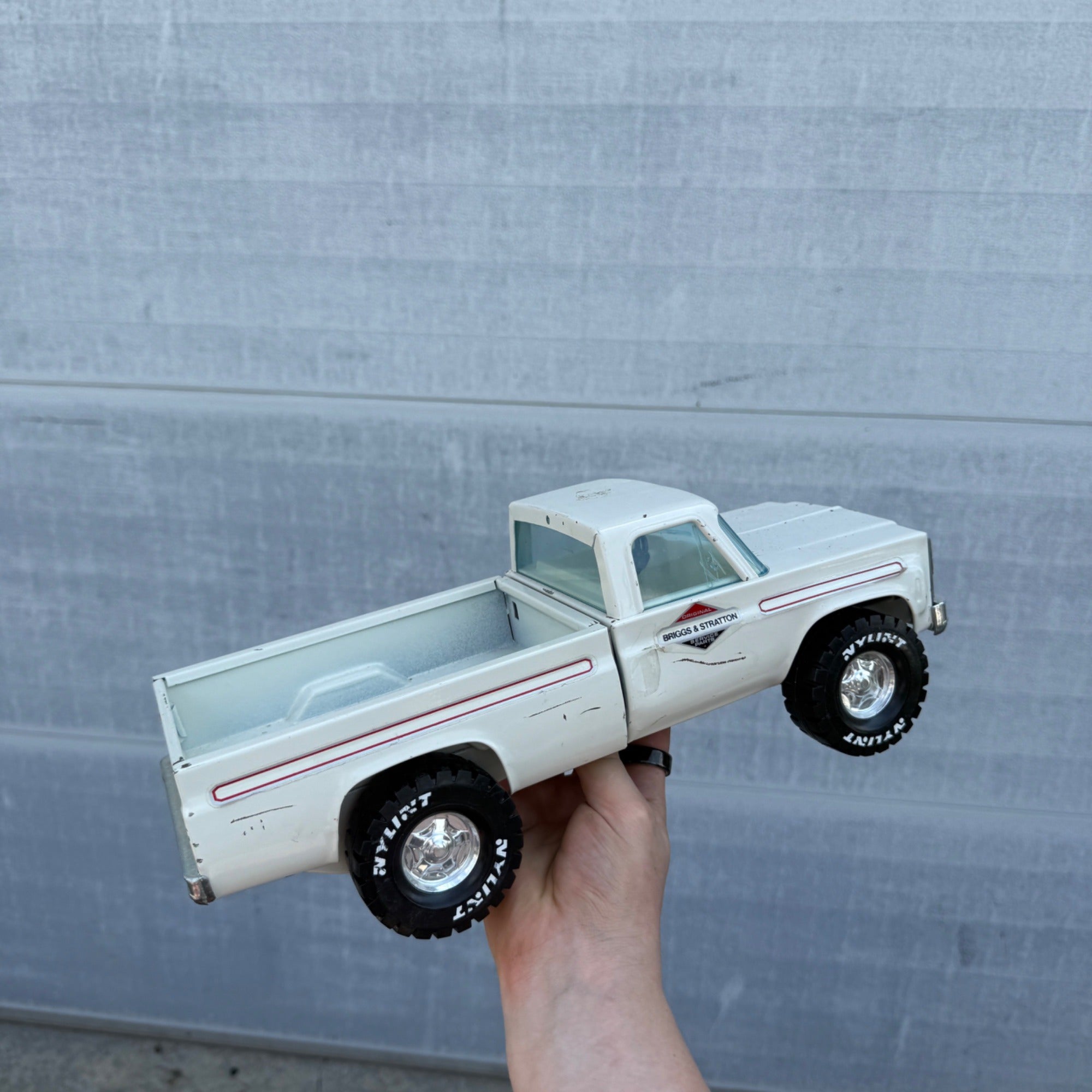 Vintage 1970s Chevy Briggs & Stratton Pick Up Truck By Nylint Pressed Steel 70s