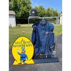RARE Vintage West Bend Police Department Crime Prevention "Keystone Kop" Uniform & Display Case