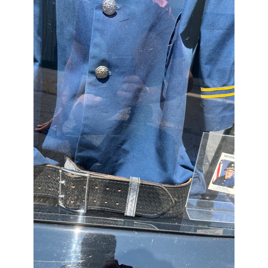 RARE Vintage West Bend Police Department Crime Prevention "Keystone Kop" Uniform & Display Case