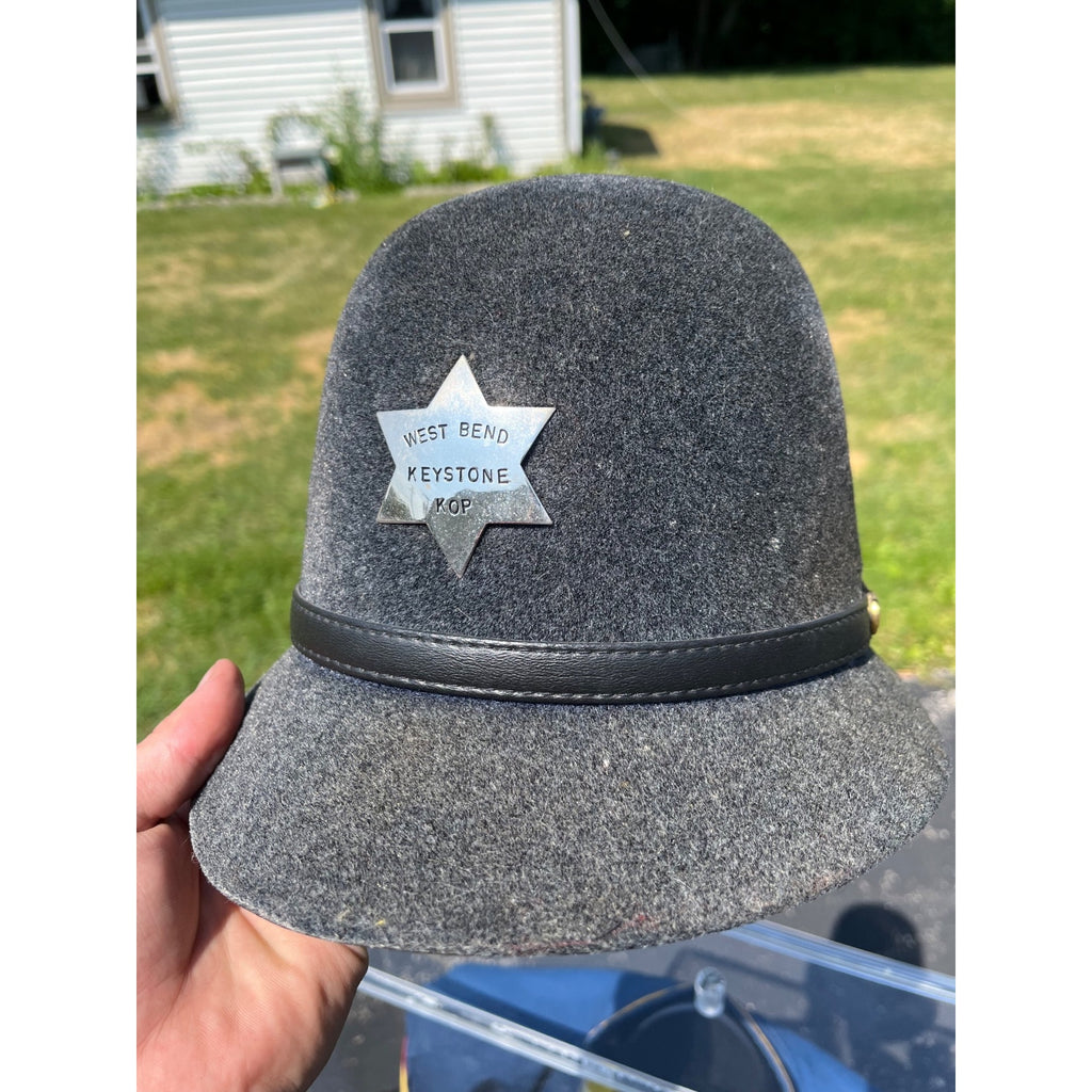 RARE Vintage West Bend Police Department Crime Prevention "Keystone Kop" Uniform & Display Case