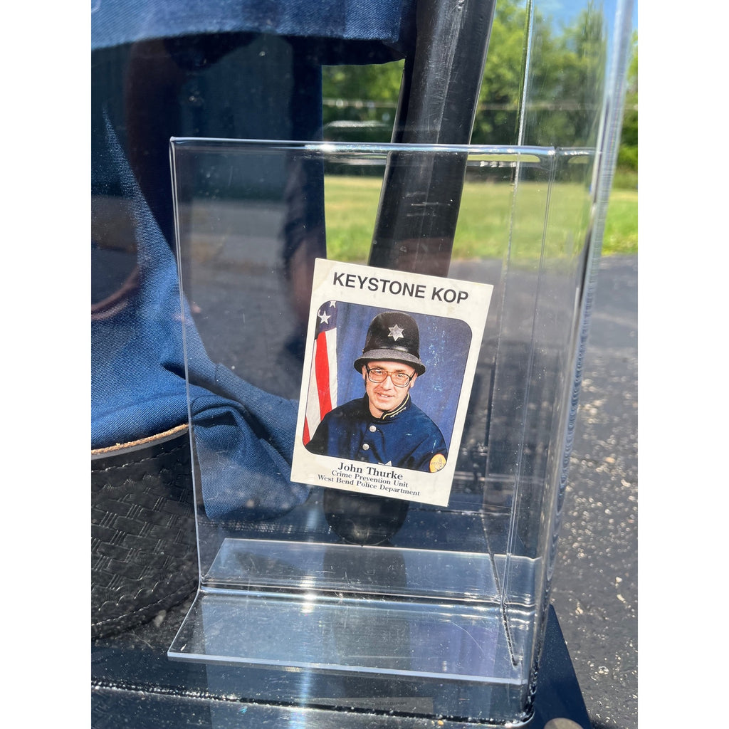 RARE Vintage West Bend Police Department Crime Prevention "Keystone Kop" Uniform & Display Case