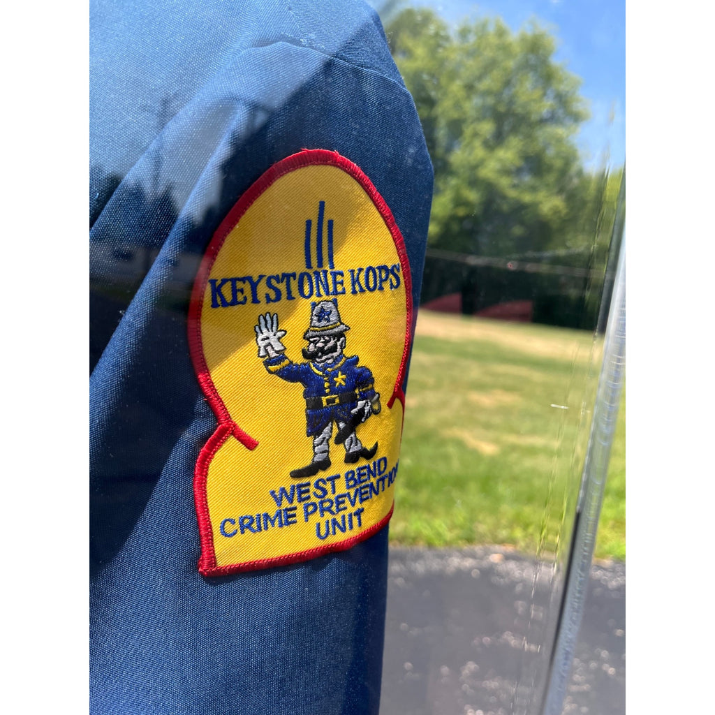 RARE Vintage West Bend Police Department Crime Prevention "Keystone Kop" Uniform & Display Case