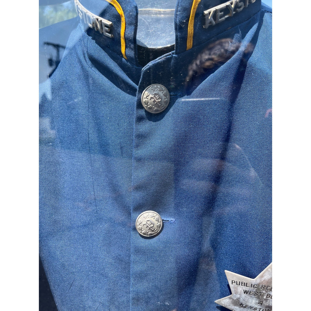 RARE Vintage West Bend Police Department Crime Prevention "Keystone Kop" Uniform & Display Case