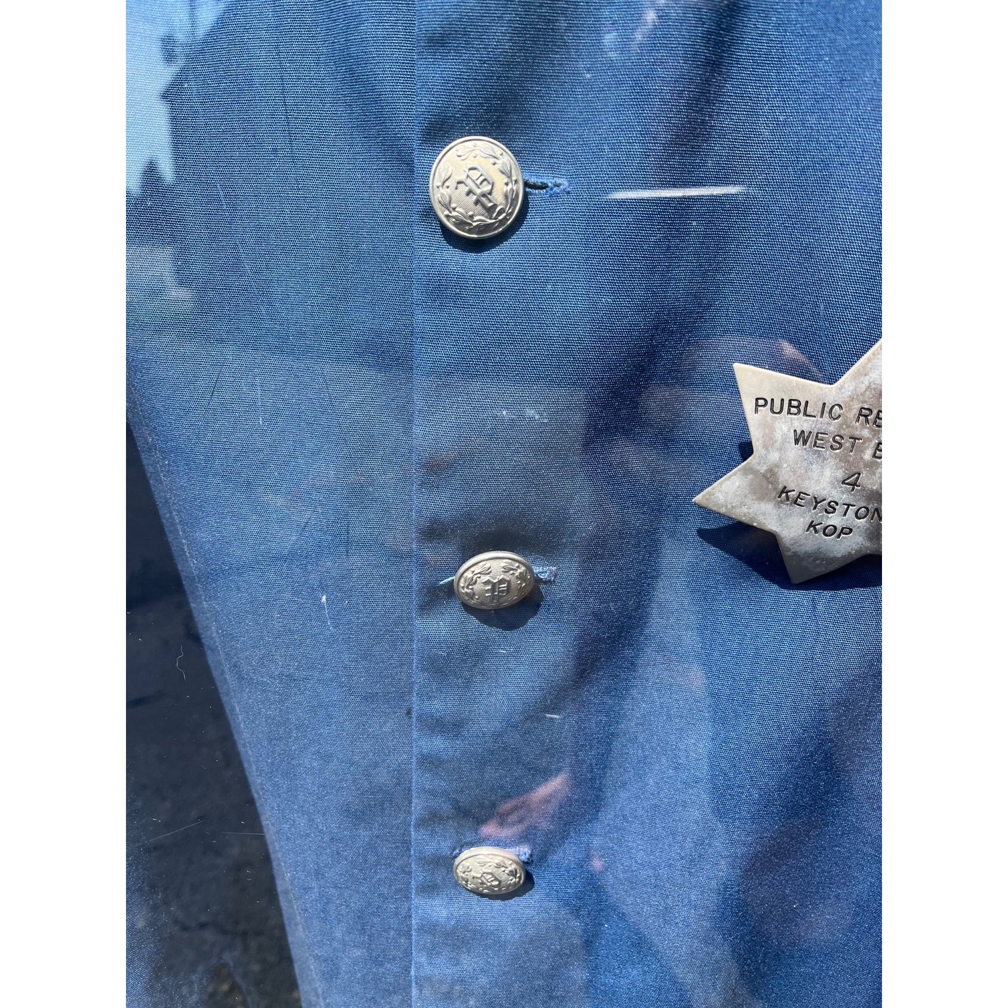 RARE Vintage West Bend Police Department Crime Prevention "Keystone Kop" Uniform & Display Case