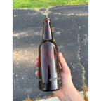 1910s Port Washington Wisconsin Amber Beer Bottle Embossed Brewing Co